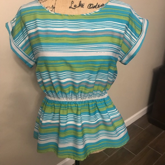 Banana Republic Tops - Banaan Republic GreeenBlue&Ceam